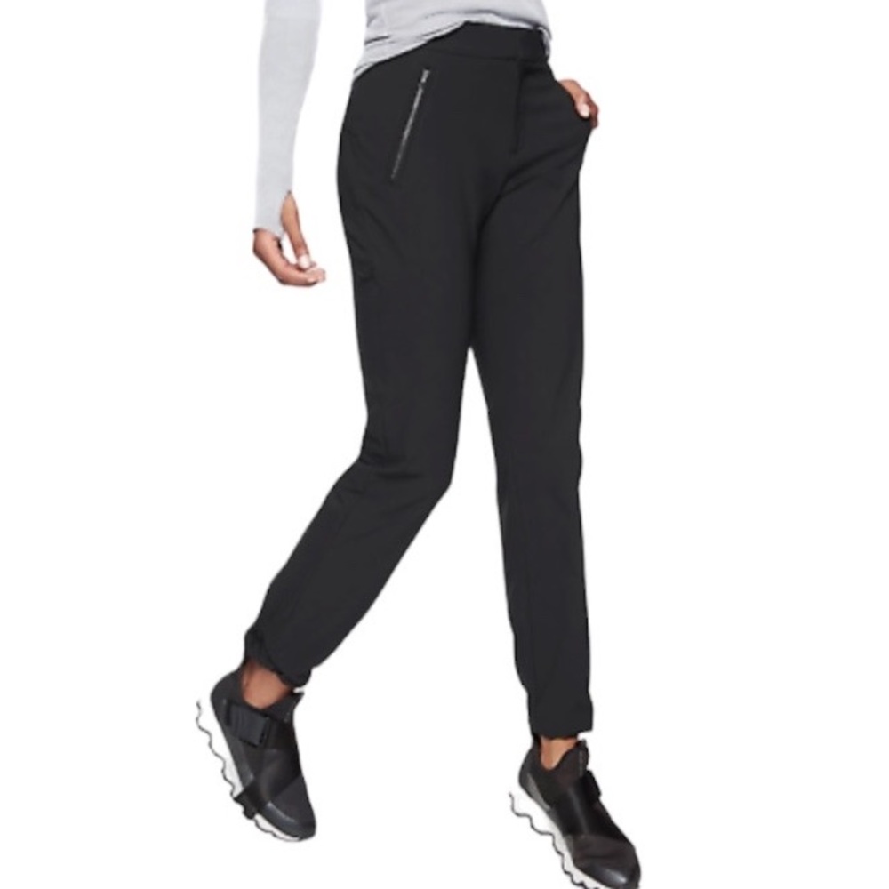 Athleta Black Wander Straight Active Hiking Outdoor Pant W-432 Size 8